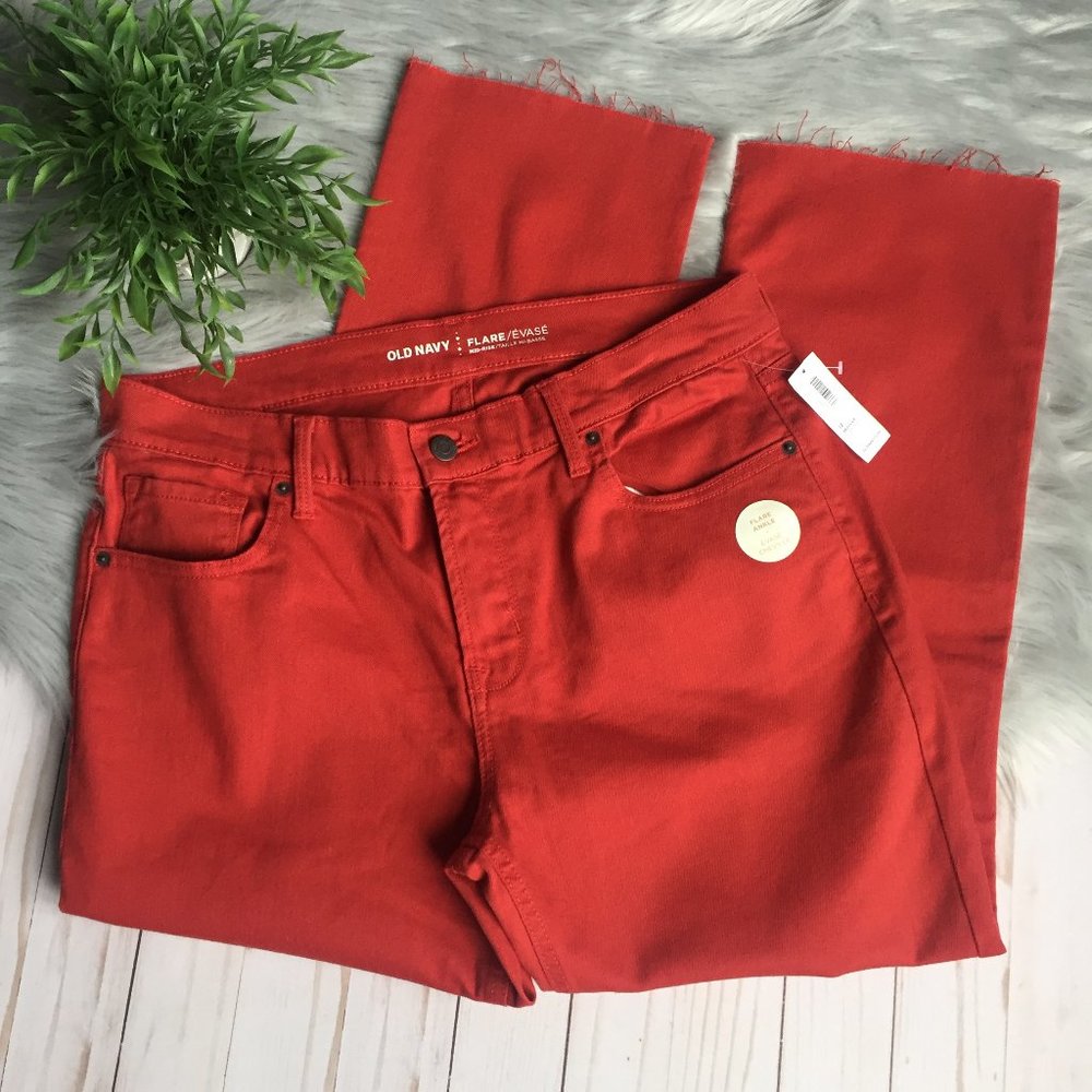 Old Navy Mid-Rise Flare Ankle Jeans Size 12